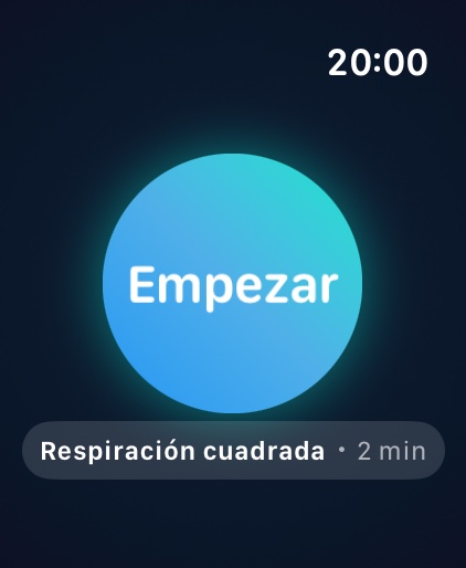 Soluklan en el Apple Watch: el círculo de inicio