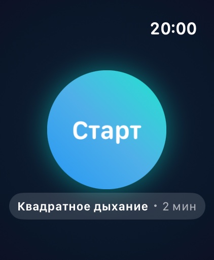 Soluklan на Apple Watch: круг «Начать»